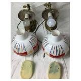 Set of 2 Vintage Budweiser Wall Sconces