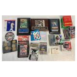 Collection of Baseball Trading Cards and Baseball Memorabilia