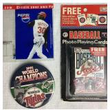 Collection of Baseball Trading Cards and Baseball Memorabilia