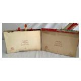 Vintage Christmas Lighting with Safe-T-Glo Candoliers, Christmas Electric Candle  and Raylite Lighted Musical Cathedral