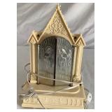 Vintage Christmas Lighting with Safe-T-Glo Candoliers, Christmas Electric Candle  and Raylite Lighted Musical Cathedral