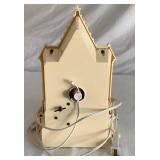 Vintage Christmas Lighting with Safe-T-Glo Candoliers, Christmas Electric Candle  and Raylite Lighted Musical Cathedral