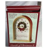 Holiday Musical and Figurine Bundle with 14" Plush Santa and Mrs. Claus and Howard Miller Carols of Christmas II Clock
