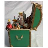 Holiday Musical and Figurine Bundle with 14" Plush Santa and Mrs. Claus and Howard Miller Carols of Christmas II Clock