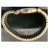 Vintage Dove Gray Bulova Mens Wristwatch 10KT Gold Filled