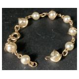 Faux Pearl Jewelry Bundle of Necklaces, Bracelet and Brooch