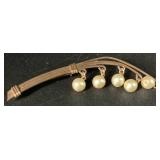 Faux Pearl Jewelry Bundle of Necklaces, Bracelet and Brooch