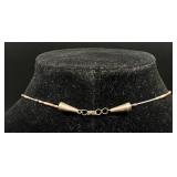 Native American Vintage Hand Carved Shell Duck Fetish Necklace