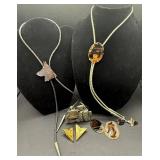 Mens Bolo Ties, Belt Buckle and Shirt Collar Tips