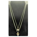 Bundle of Silver Toned Jewelry - Necklaces, Bracelets and Rings