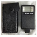 Nikon EM SLR 35mm Camera with 50mm Nikon Series E Lens and Flash