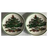 Spode "Christmas Tree" and Cuthbertson Original Christmas Tree  Festive Holiday Stoneware Sets