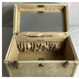 Two Samsonite Beauty Train Cases with Collection of Perfume Bottles