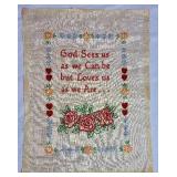 Handmade Artwork - Embroidered, Cross Stitched and Needlepoint