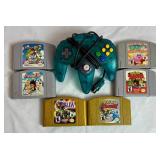 Nintendo 64 Controller and 6 Games