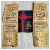 Colllection of S & H Green Stamps, Gold Bond Stamps and Top Value Stamps with Booklets