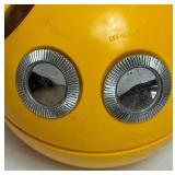 Vintage Yellow Panasonic PanaPet AM Transistor Radio R-70 with Original Box