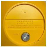 Vintage Yellow Panasonic PanaPet AM Transistor Radio R-70 with Original Box