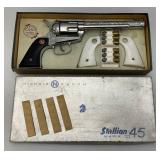 Est. $250.00- $300.00 1950's Collectible Nichols Stallion 45 Mark II Cap Gun Complete With Original Box (Complete)