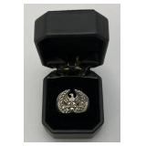 $320.00 Retail Online NEW Carol Collection 24.56 Grams Solid STERLING Silver Mens Ring With Eagle (Size 11)