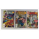 Misc. Comics Including "AVENGERS WEST COAST" And More (Bagged And Carded)