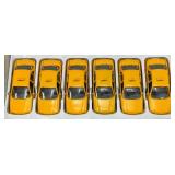 New Old Stock Case Of Metro-Cab Die Metal And Plastic Cast Taxis With Pull Back And Go Action