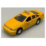 New Old Stock Case Of City Yellow Cab Die Metal And Plastic Cast Taxis With Pull Back And Go Action