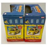 Misc. Collectible Taxi Cab Toys Including Bump-N-Go Curious George And More (Most Nib)