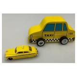 Misc. Collectible Taxi Cab Toys Including Bump-N-Go Curious George And More (Most Nib)