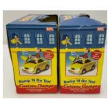 Misc. Collectible Taxi Cab Toys Including Bump-N-Go Curious George And More (Most Nib)