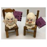 Misc. Collectible Dercor Including Rotten Eggs Sculptures And More