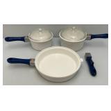 Princess House Nouveau Ceramic Cookware With Glass Lids