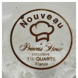 Princess House Nouveau Ceramic Cookware With Glass Lids