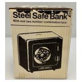Vintage Superior Steel Safe Bank In Original Box (New Old Stock)