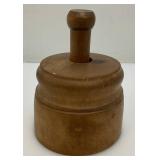 Antique Wooden Butter Press Stamp