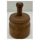 Antique Wooden Butter Press Stamp