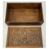 Misc. Hand Carved Wooden Boxes, Inlaid And More