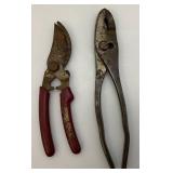 Primitive Wooden Tool Box With Some Old Tools