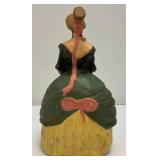 Very Old Chalkware Pieces Including Monk Bookend And More