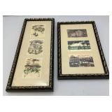 Two Very Nice Framed Home Décor Pieces Including Oriental And More 10 1/2" x 17 1/2" & 9" x 22 1/2"