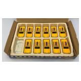New Old Stock Case Of City Yellow Cab Die Metal And Plastic Cast Metal Taxis With Pull Back And Go Action (One Cab Missing)
