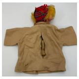 1968 Pelham WALTER THE HUNTER Ventriloquist Puppet (Crack In Head Present Can Be Fixed)