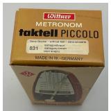 Vintage Whittner 831 Taktell Piccolo Metronome, Made In Germany (NEW OLD STOCK)