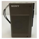 Vintage Sony Cassette-Corder TCM-131, Electro Brand AM Solid State Radio & Toshiba AM/FM Headphones