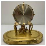 Vintage MCM Atomic Space Age KUNDO Anniversary Desk Clock With Key