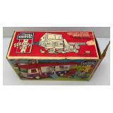 1973 Evil Knievel Scramble Van Complete In Original Box (Back Gate Has Broken Hinge Peg)