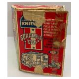 1973 Evil Knievel Scramble Van Complete In Original Box (Back Gate Has Broken Hinge Peg)