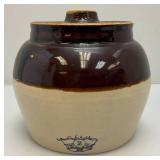 Misc. Vintage Collectible Pottery Items Including Bean Pot And More (Small Crock Has Hairline Crack)