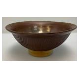 Two RW Stamped Pottery Bowls (Possible Red Wing) 3 1/2" x 8"