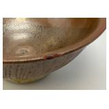 Two RW Stamped Pottery Bowls (Possible Red Wing) 3 1/2" x 8"